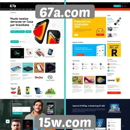 Evolução do design do site 67a.com nos últimos anos